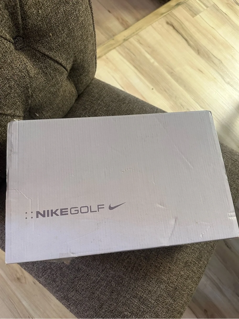 Nike Women’s White and Tan Athletic Golf Shoes